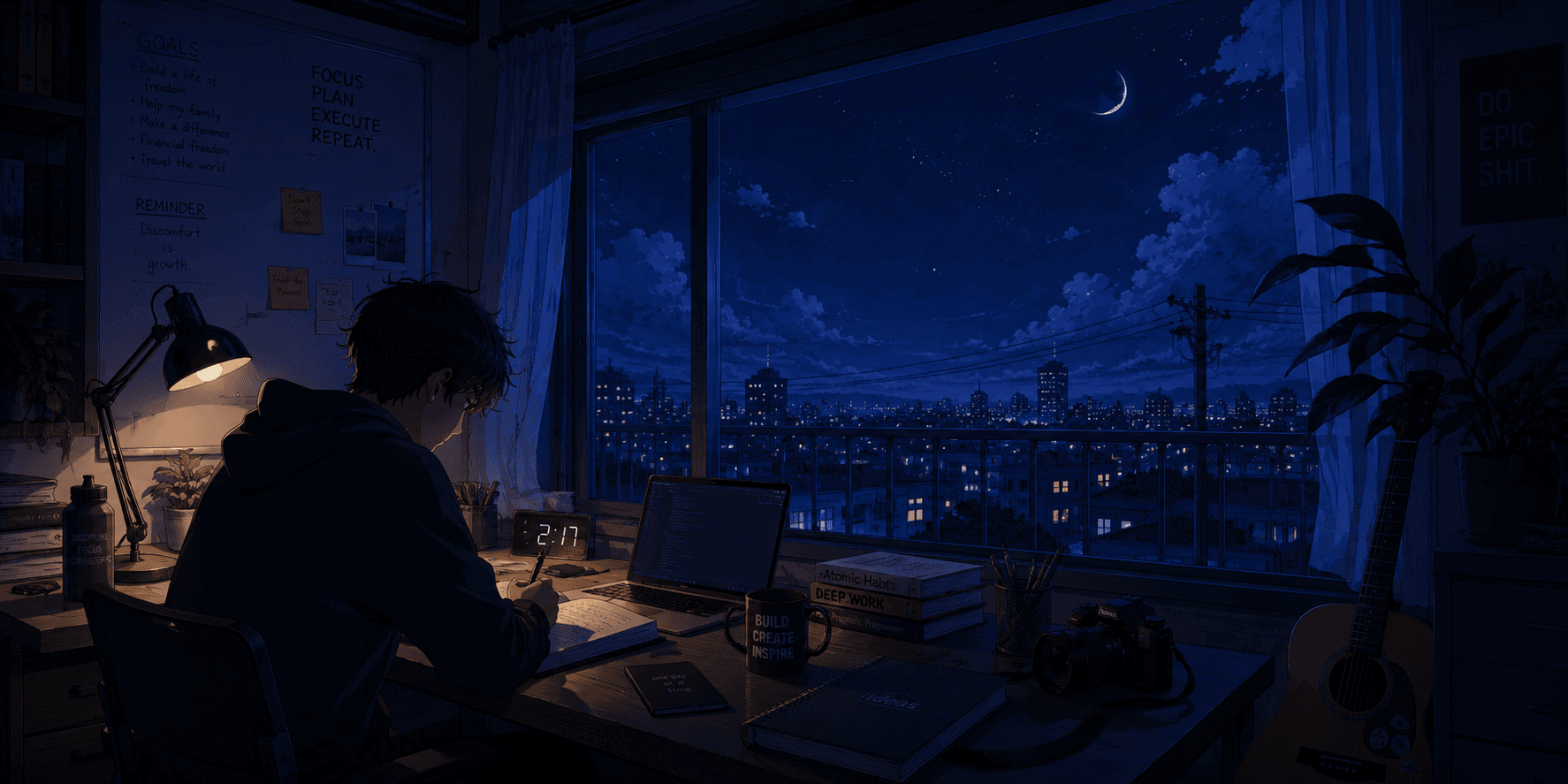 Nighttime banner